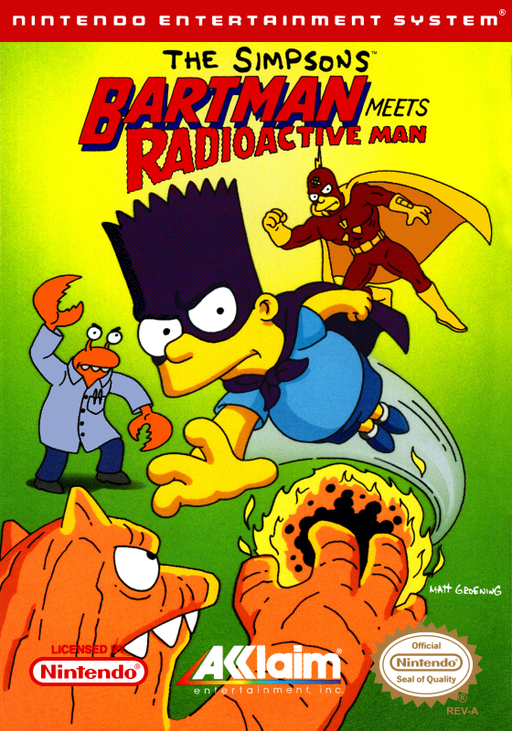 Simpsons, The - Bartman Meets Radioactive Man (USA) (Beta) box art